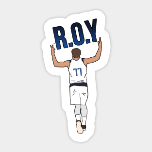 Luka Doncic Rookie of the Year 'ROY' - NBA Dallas Mavericks Sticker